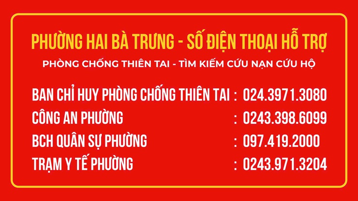 Phường Hai Bà Trưng: Thông báo Khẩn về công tác phòng, chống cơn bão số 3.- Ảnh 1.
