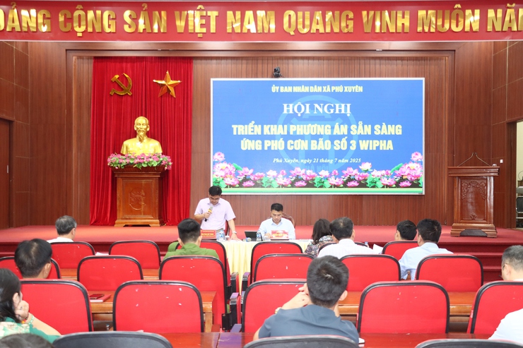 Hội nghị triển khai phướng án sẵn sàng ứng phó với cơn bão số 3 WIPHA- Ảnh 1.
