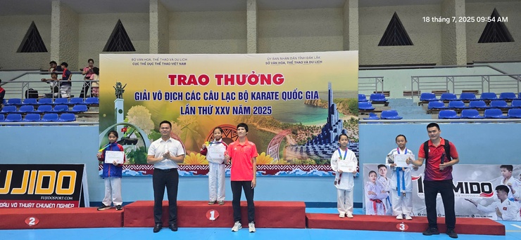 Đội Karate phường Bồ Đề giành 02 huy chương đồng 
tại Giải vô địch các Câu lạc bộ Karate Quốc Gia lần thứ XXV năm 2025- Ảnh 2.