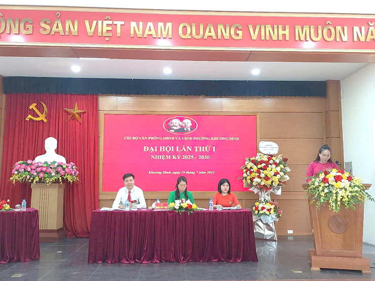 Đại hội chi bộ Văn phòng HĐND và UBND phường Khương Đình nhiệm kỳ 2025-2030 thành công tốt đẹp- Ảnh 1.
