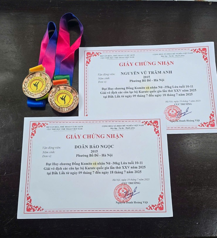 Đội Karate phường Bồ Đề giành 02 huy chương đồng 
tại Giải vô địch các Câu lạc bộ Karate Quốc Gia lần thứ XXV năm 2025- Ảnh 4.