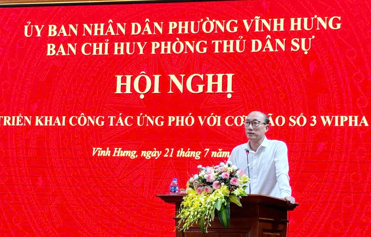 PHƯỜNG VĨNH HƯNG TẬP TRUNG TRIỂN KHAI NHIỆM VỤ PHÒNG CHỐNG CƠN BÃO SỐ 3 (WIPHA)- Ảnh 2.