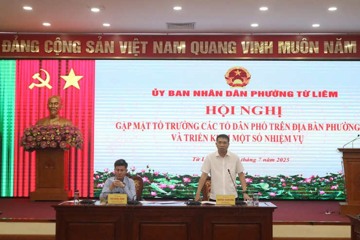 Hội nghị gặp mặt các Tổ trưởng Tổ dân phố trên địa bàn phường Từ Liêm và triển khai một số nội dung- Ảnh 5.