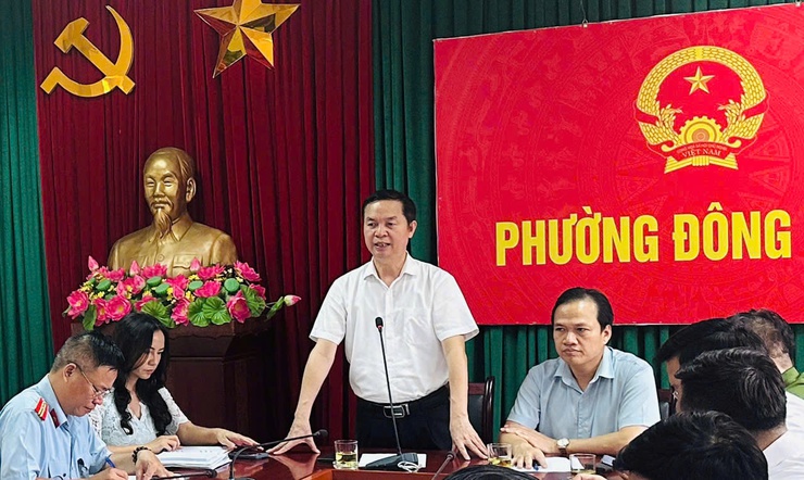 Lãnh đạo Đảng uỷ, UBND phường Đông Ngạc kiểm tra công tác phòng, chống bão số 3- Ảnh 2.