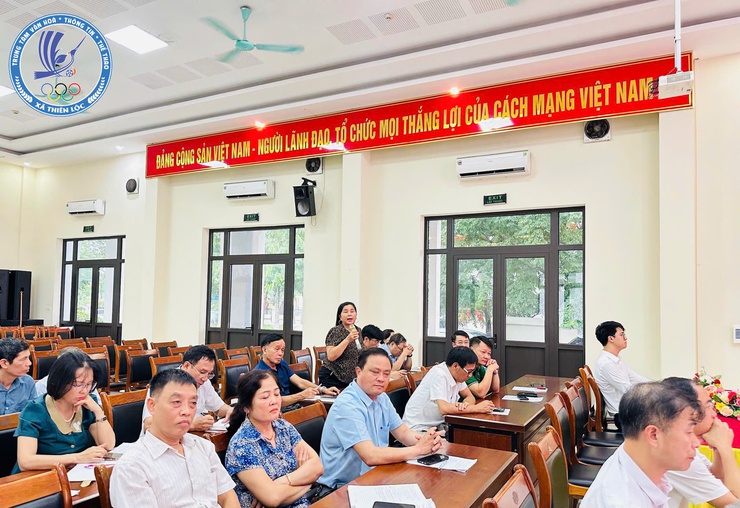 Xã Thiên Lộc tổ chức hội nghị triển khai công tác phòng, chống và khắc phục ảnh hưởng của cơn bão số 03 - Wipha- Ảnh 6.