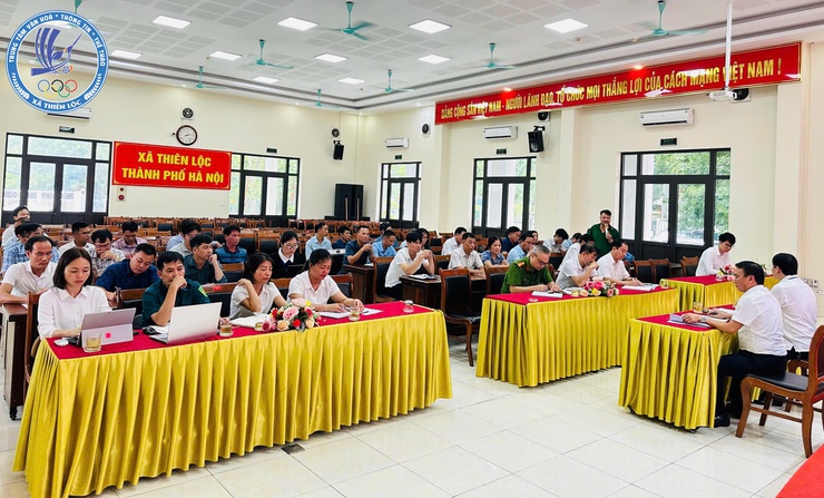 Xã Thiên Lộc tổ chức hội nghị triển khai công tác phòng, chống và khắc phục ảnh hưởng của cơn bão số 03 - Wipha- Ảnh 8.