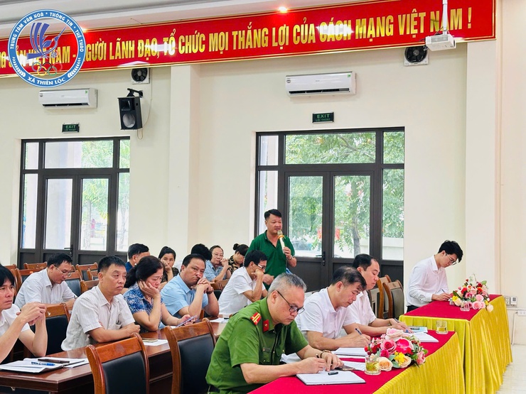 Xã Thiên Lộc tổ chức hội nghị triển khai công tác phòng, chống và khắc phục ảnh hưởng của cơn bão số 03 - Wipha- Ảnh 7.