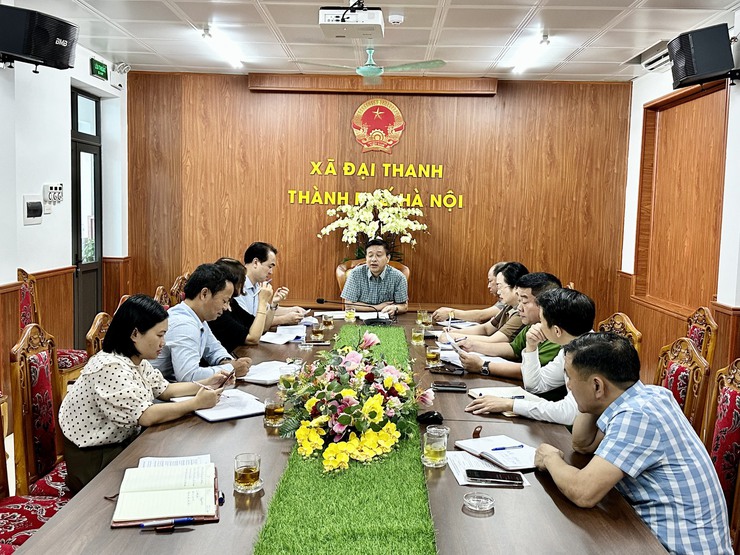 Họp Ban chỉ đạo PCTT và TKCN xã Đại Thanh trước khi bão WIPHA vào đất liền gây ảnh hưởng trực tiếp khu vực Thủ đô Hà Nội- Ảnh 5.