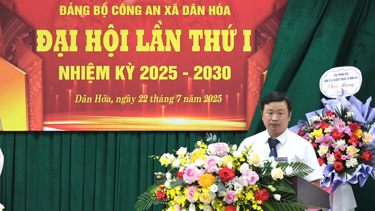 ĐẠI HỘI ĐẢNG BỘ CÔNG AN XÃ DÂN HÒA NHIỆM KỲ 2025 – 2030: PHÁT HUY VAI TRÒ NÒNG CỐT, GIỮ VỮNG AN NINH, TRẬT TỰ PHỤC VỤ PHÁT TRIỂN ĐỊA PHƯƠNG- Ảnh 14.