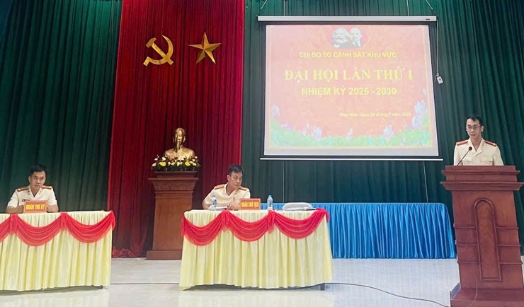 CÁC CHI BỘ TRỰC THUỘC ĐẢNG BỘ CÔNG AN XÃ ỨNG HÒA TỔ CHỨC ĐẠI HỘI LẦN THỨ I, NHIỆM KỲ 2025 – 2030.- Ảnh 3.
