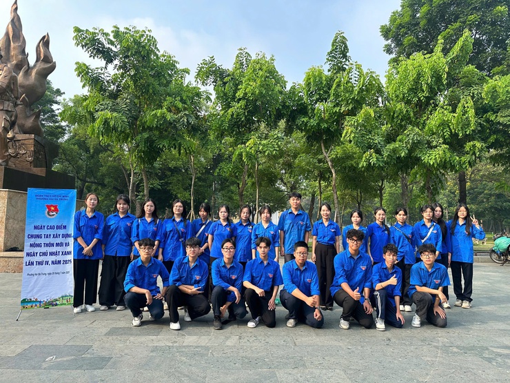 Đoàn Thanh niên phường Hai Bà Trưng ra quân Ngày Chủ nhật xanh lần thứ IV năm 2025.- Ảnh 3.
