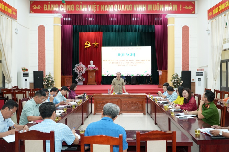 UBND xã Chuyên Mỹ triển khai các nội dung phân công nhiệm vụ và tổ chức các phương án phòng, chống cơn bão số 3- Ảnh 5.