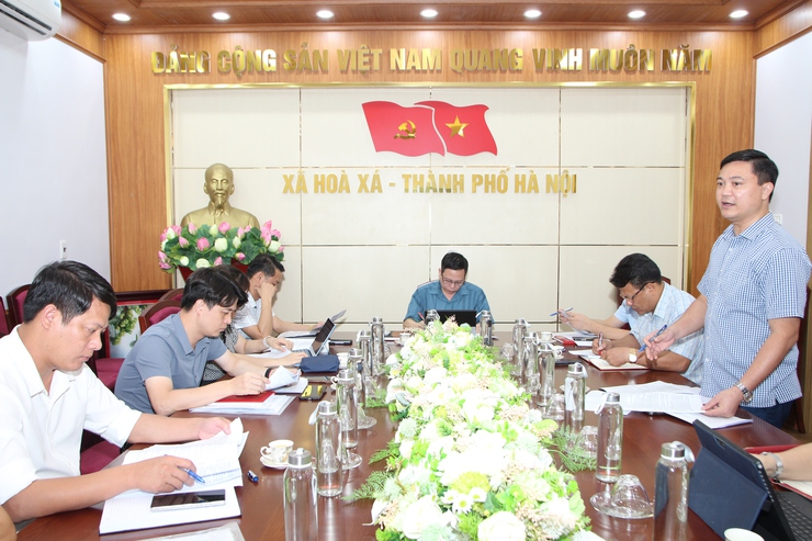Tiểu ban phục vụ Đại hội Đảng bộ xã Hòa Xá lần thứ I họp triển khai nhiệm vụ tổ chức Đại hội- Ảnh 2.