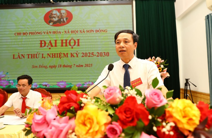 Các Chi bộ trực thuộc Đảng bộ UBND xã Sơn Đồng tổ chức Đại hội nhiệm kỳ 2025 - 2030- Ảnh 13.