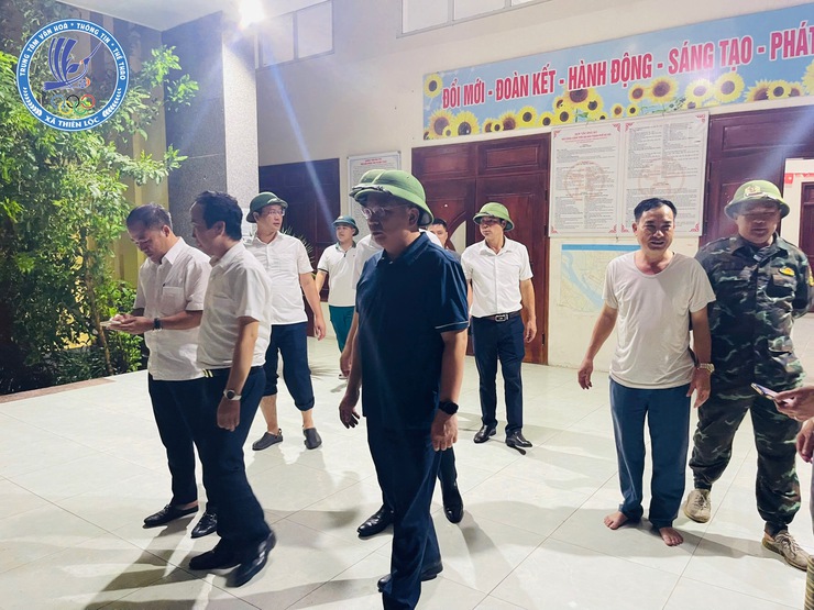 LÃNH ĐẠO XÃ THIÊN LỘC KIỂM TRA CÔNG TÁC PHÒNG, CHỐNG BÃO SỐ 3 - WIPHA TRÊN ĐỊA BÀN XÃ.- Ảnh 10.
