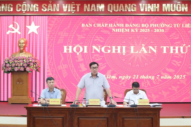 Hội nghị Ban chấp hành Đảng bộ phường Từ Liêm lần thứ Tư- Ảnh 5.
