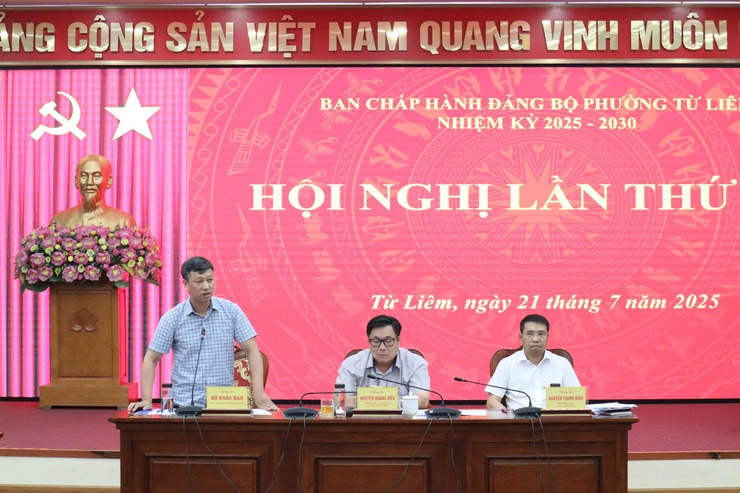 Hội nghị Ban chấp hành Đảng bộ phường Từ Liêm lần thứ Tư- Ảnh 1.