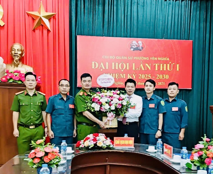 CHI BỘ QUÂN SỰ PHƯỜNG YÊN NGHĨA TỔ CHỨC THÀNH CÔNG ĐẠI HỘI LẦN THỨ NHẤT, NHIỆM KỲ 2025 - 2030- Ảnh 1.