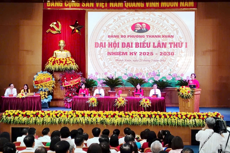 Khai mạc Đại hội đại biểu Đảng bộ phường Thanh Xuân lần thứ I- Ảnh 1.