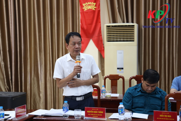 Đảng ủy xã Kiều Phú tổ chức hội nghị Giao ban với Bí thư Chi bộ các trường học trên địa bàn xã- Ảnh 8.