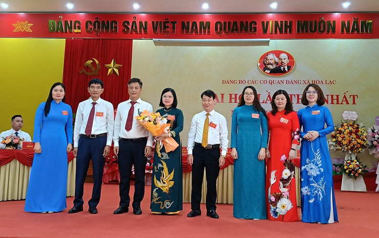 ĐẠI HỘI ĐẢNG BỘ CÁC CƠ QUAN ĐẢNG XÃ HÒA LẠC LẦN THỨ NHẤT, NHIỆM KỲ 2025–2030 THÀNH CÔNG TỐT ĐẸP- Ảnh 5.