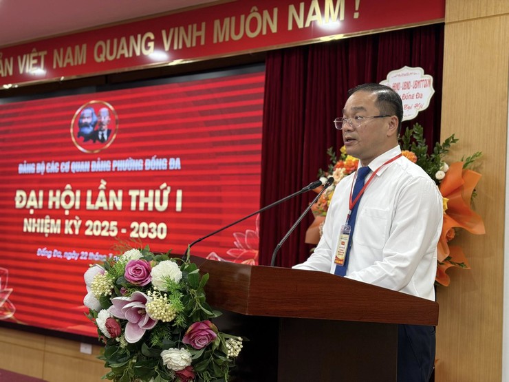 Đại hội Đảng bộ các cơ quan Đảng phường Đống Đa lần thứ I, nhiệm kỳ 2025 - 2030- Ảnh 8.