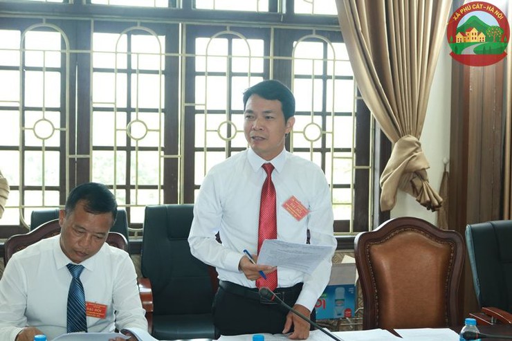 Đại hội chi bộ cơ quan Uỷ ban Kiểm tra Đảng uỷ xã Phú Cát lần thứ I, nhiệm kỳ 2025-2030- Ảnh 11.