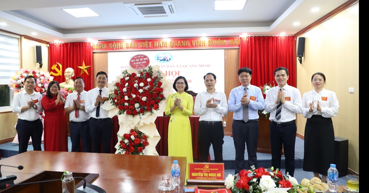 Tổ chức thành công Đại hội Đảng bộ UBND xã Quang Minh lần thứ nhất, nhiệm kỳ 2025- 2030- Ảnh 1.