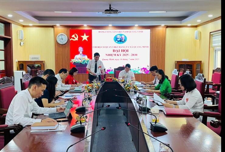 Đại hội các Chi bộ: Ban Xây dựng Đảng, Ủy ban Kiểm tra  Đảng ủy xã Quang Minh lần thứ nhất thành công tốt đẹp - Ảnh 2.