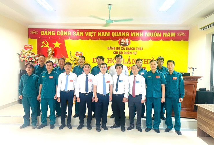 Đại hội Chi bộ Quân sự xã Thạch Thất nhiệm kỳ 2025 - 2030 thành công tốt đẹp- Ảnh 7.