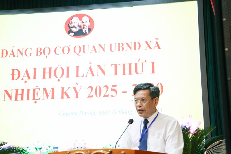 Đại hội Đảng bộ cơ quan UBND xã Chương Dương lần thứ I, nhiệm kỳ 2025 – 2030 thành công tốt đẹp- Ảnh 2.
