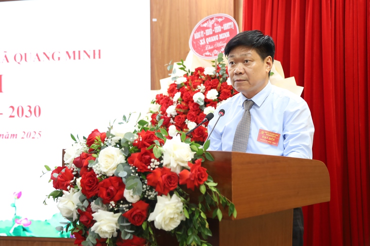 Tổ chức thành công Đại hội Đảng bộ UBND xã Quang Minh lần thứ nhất, nhiệm kỳ 2025- 2030- Ảnh 5.