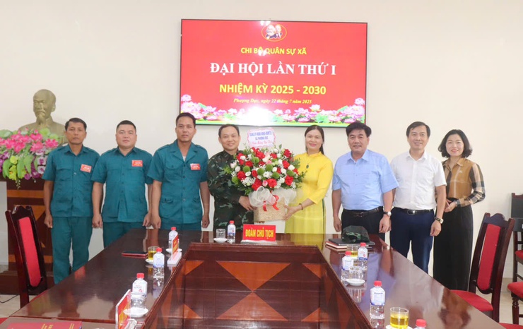 Đại hội chi bộ quân sự xã Phượng Dực lần thứ I, nhiệm kỳ 2025 – 2030- Ảnh 1.
