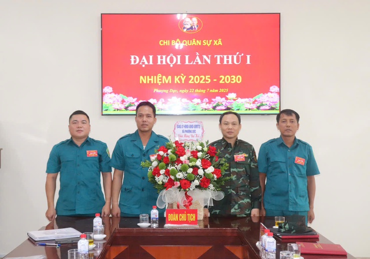 Đại hội chi bộ quân sự xã Phượng Dực lần thứ I, nhiệm kỳ 2025 – 2030- Ảnh 2.
