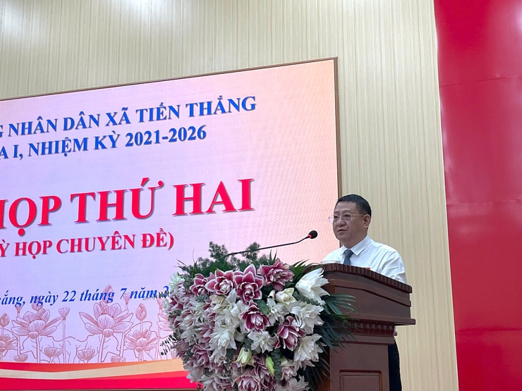 HĐND xã Tiến Thắng tổ chức Kỳ họp thứ hai- Ảnh 2.