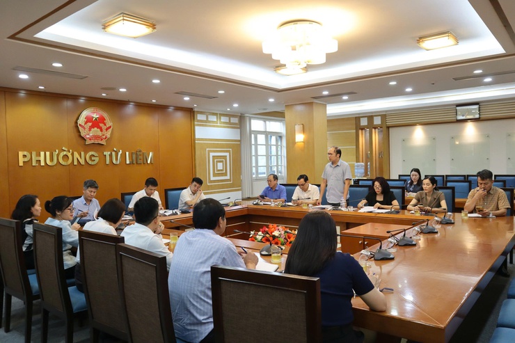 Họp Tiểu ban Tổ chức phục vụ Đại hội đại biểu Đảng bộ phường Từ Liêm lần thứ I, nhiệm kỳ 2025-2030- Ảnh 4.