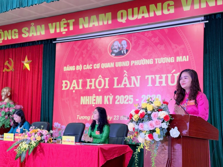 Đại hội Đảng bộ các cơ quan UBND phường Tương Mai,
lần thứ I, nhiệm kỳ 2025- 2030 thành công tốt đẹp- Ảnh 6.
