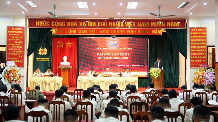 Đại hội Đảng bộ lần thứ nhất Công an xã Dương Hoà, nhiệm kỳ 2025 – 2030- Ảnh 1.