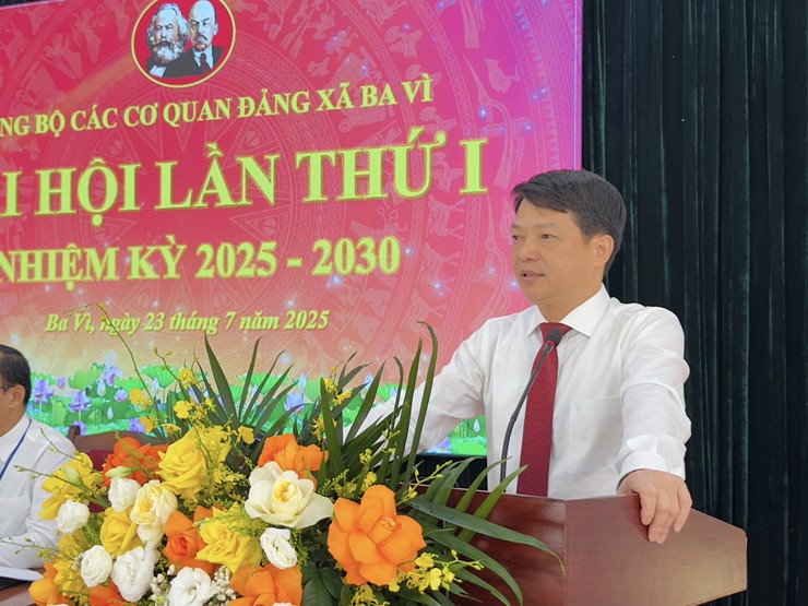 ĐẠI HỘI ĐẢNG BỘ CÁC CƠ QUAN ĐẢNG XÃ BA VÌ LẦN THỨ I, NHIỆM KỲ 2025–2030- Ảnh 5.