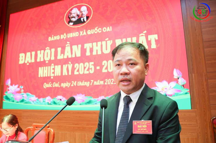 Quốc Oai tổ chức thành công Đại hội Đảng bộ UBND xã lần thứ I, nhiệm kỳ 2025 – 2030- Ảnh 6.
