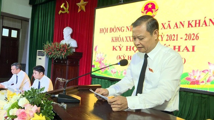 Kỳ họp thứ hai HĐND xã An Khánh, khóa XXI, nhiệm kỳ 2021 - 2026- Ảnh 6.