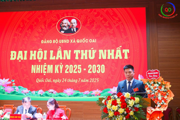 Quốc Oai tổ chức thành công Đại hội Đảng bộ UBND xã lần thứ I, nhiệm kỳ 2025 – 2030- Ảnh 7.
