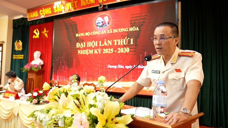 Đại hội Đảng bộ lần thứ nhất Công an xã Dương Hoà, nhiệm kỳ 2025 – 2030- Ảnh 7.