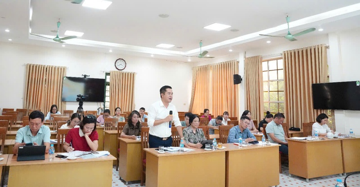 Lãnh đạo phường làm việc với Trung tâm Văn hóa - Thông tin và Thể thao- Ảnh 2.