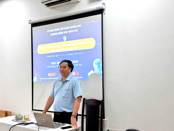 Cán bộ, giáo viên trường Mầm non Trần Phú tích cực sử dụng trí tuệ nhân tạo AI trong giáo dục và chuyển đổi số - Ảnh 2.