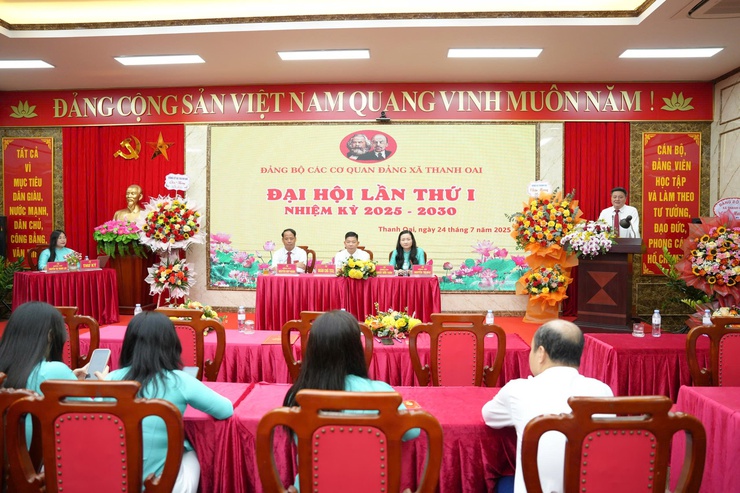 Đại hội Đảng bộ các cơ quan Đảng xã Thanh Oai lần thứ I, nhiệm kỳ 2025 – 2030- Ảnh 2.