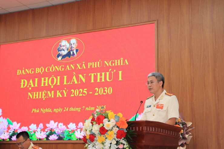 Đại hội Đảng bộ Công an xã Phú Nghĩa lần thứ nhất, nhiệm kỳ 2025 – 2030: Đánh dấu bước phát triển mới trong xây dựng lực lượng Công an xã trong giai đoạn hiện nay- Ảnh 2.