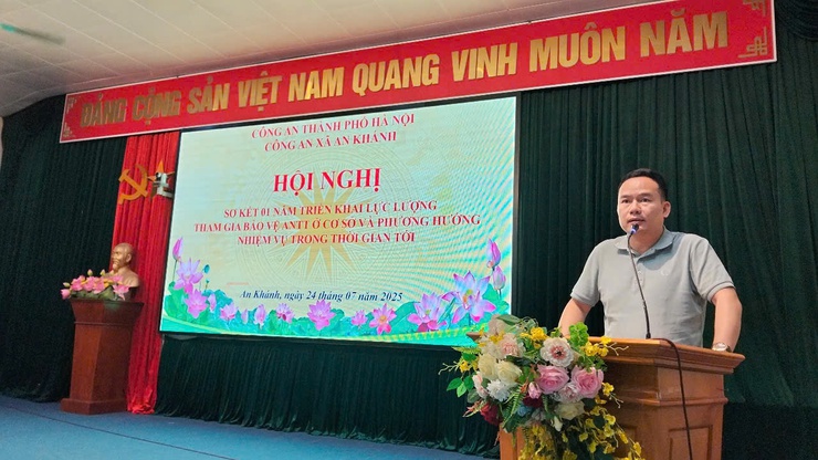 Công an xã An Khánh tổ chức hội nghị sơ kết 01 năm triển khai lực lượng tham gia bảo vệ an ninh, trật tự ở cơ sở- Ảnh 3.