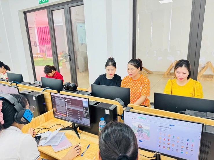 Cán bộ, giáo viên trường Mầm non Trần Phú tích cực sử dụng trí tuệ nhân tạo AI trong giáo dục và chuyển đổi số - Ảnh 1.