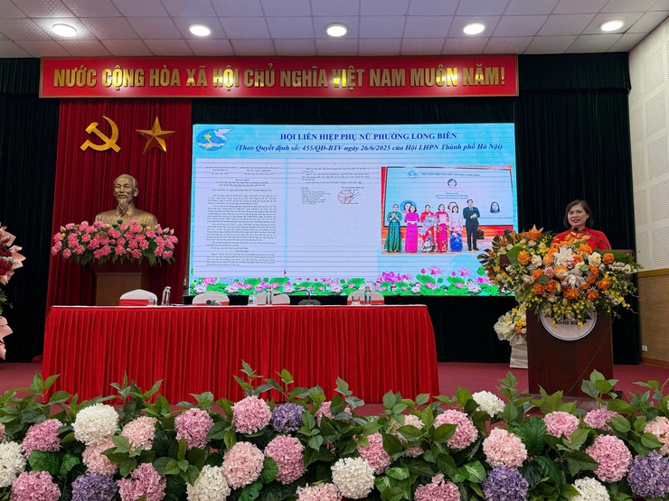 Hội nghị lần thứ nhất Ban Chấp hành Hội Liên hiệp Phụ nữ phường Long Biên (mở rộng)- Ảnh 4.